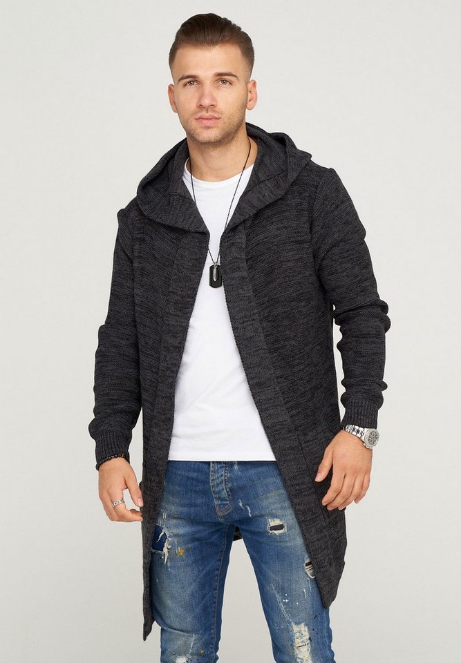 behype Strickjacke ELIJA mit gemütlicher Kapuze von behype