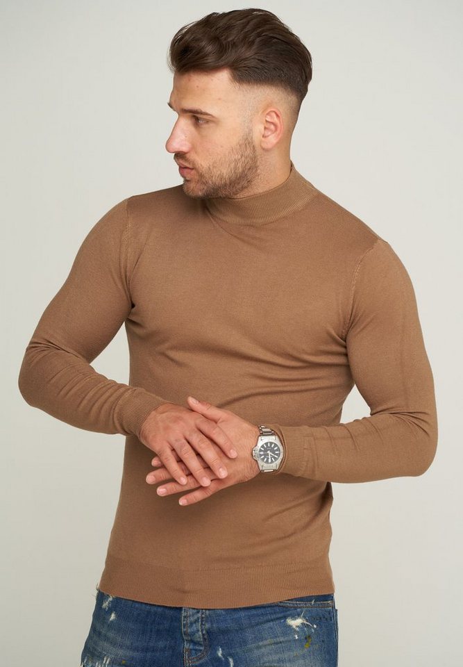 behype Strickpullover MKBONI mit kurzem Stehkragen von behype