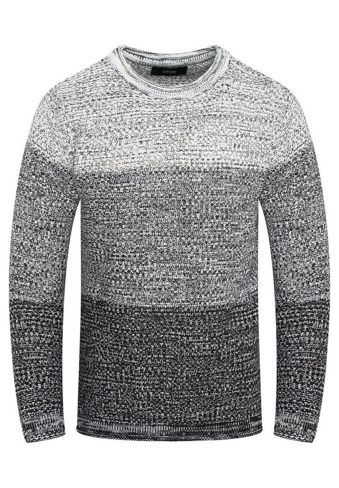 behype Strickpullover MKBlone Colour-Block von behype