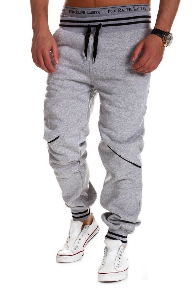 behype Sweathose STRIPE mit Kontrast-Akzenten von behype