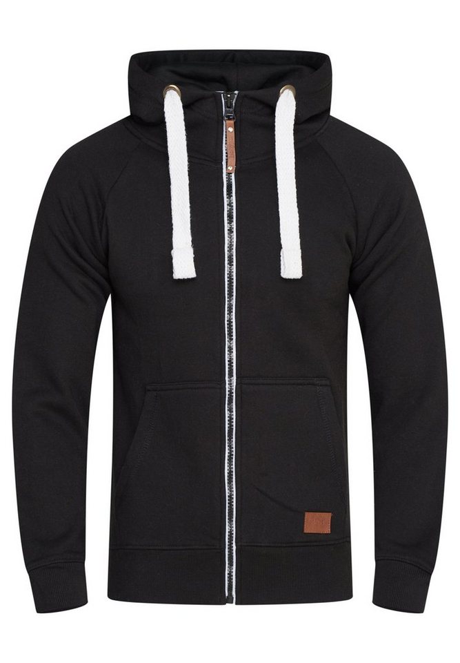 behype Kapuzensweatjacke BHOMNOI Basic Kapuzenpullover Hoodie Pullover Sweatshirt von behype