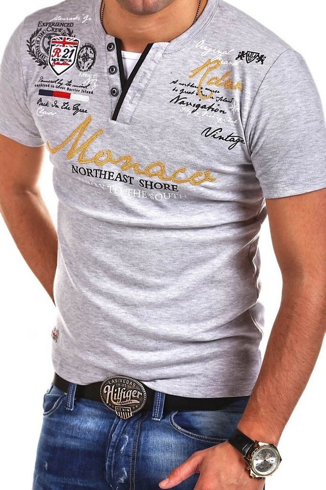 behype T-Shirt MONACO in modernem Design von behype