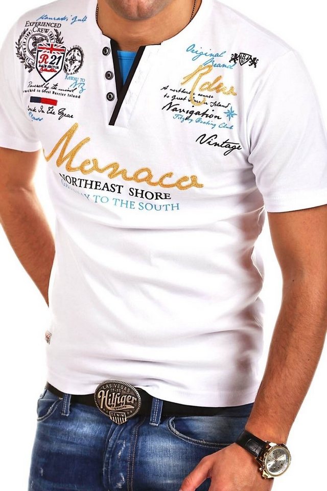 behype T-Shirt MONACO in modernem Design von behype
