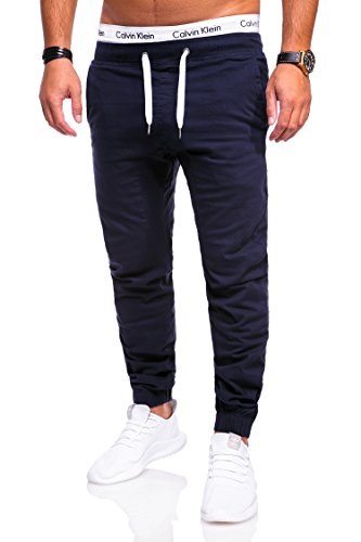 behype. Herren Jeans-Hose Chino Jogger 80-0060 (29, Navy) von behype.