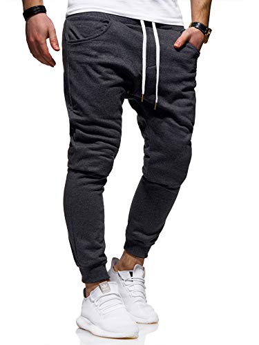 behype. Herren Lange Trainingshose Jogging-Hose Sport-Hose Basic 60-0341 Dunkelgrau S behype. Herren Lange Trainingshose Jogging-Hose Sport-Hose Basic 60-0341 Dunkelgrau S von behype.
