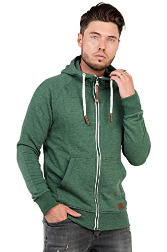 behype. Herren Sweat-Jacke Sweatshirt weicher Hoodie mit Kapuze & hohem Kragen 40-6729 Khaki S von behype.