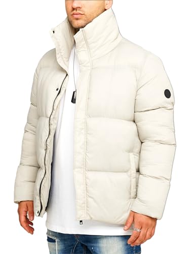 behype. Herren warme Winterjacke Puffer-Jacke Steppjacke Jacket J13-Stone-M von behype.