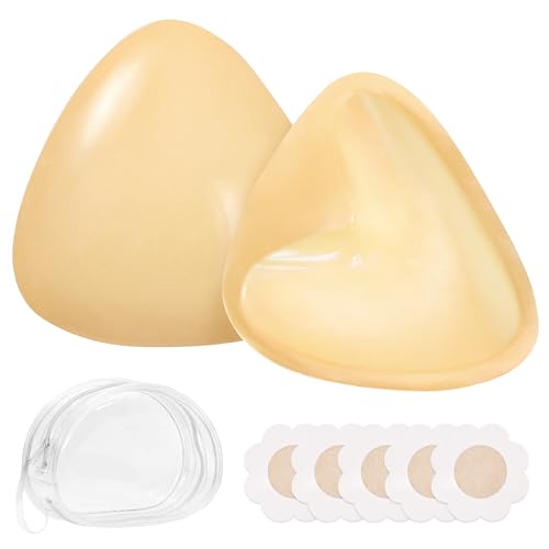 beifon Klebe BH Push up Pads, Doppelseitig Selbstklebend Nippelpads Push up, Wiederverwendbar & Waschbar Nipple Pads, Schweiß & Wasserfest Nippel Cover für Damen, Klebebh für Bikini, Badeanzug von beifon