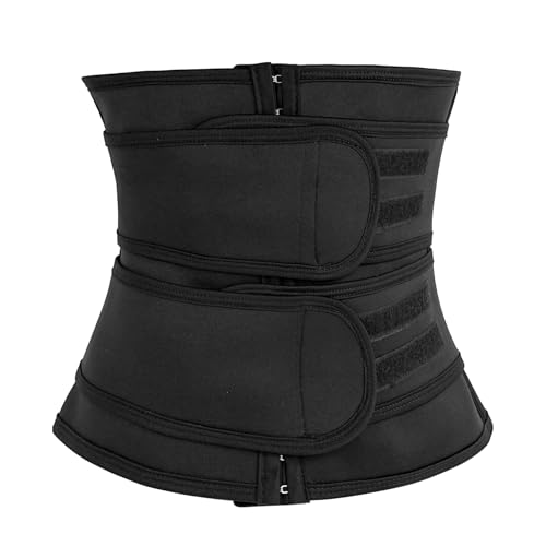 beijieaiguo Waist Trainer Damen, Bauchweggürtel Sport Korsett Damen Tailenmieder Bauchgurt Verstellbarer Abnehmen Waisttrainer Taillenforme (L) von beijieaiguo