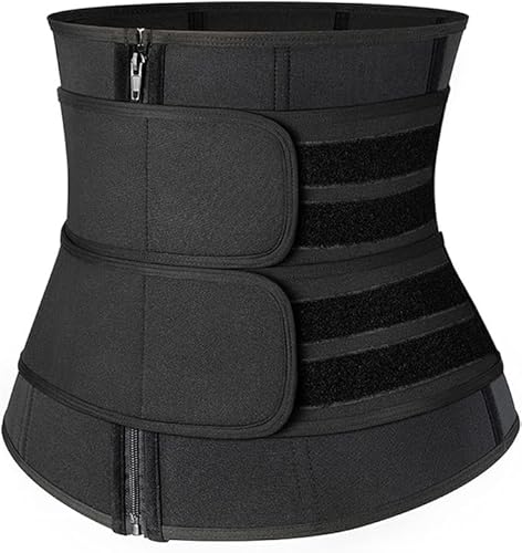 beijieaiguo Waist Trainer Damen, Korsett Damen Corset Bauchweggürtel Damen Taillentrainer mit Doppelt Verstellbarem Bauchklett (L) von beijieaiguo