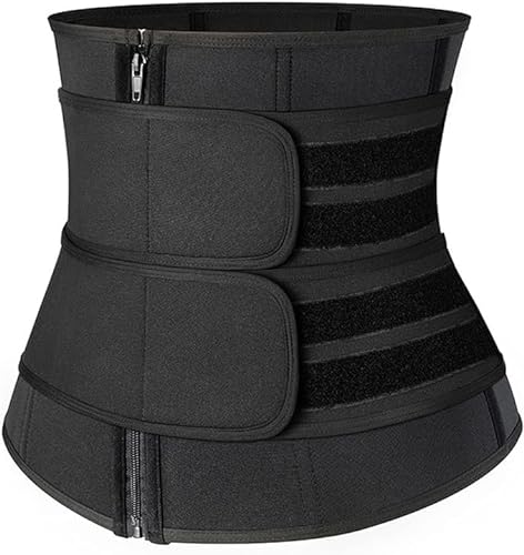 beijieaiguo Waist Trainer Damen, Korsett Damen Corset Bauchweggürtel Damen Taillentrainer mit Doppelt Verstellbarem Bauchklett (M) von beijieaiguo