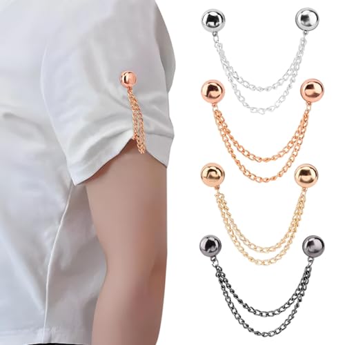 8 Stück Magnet Kleidernadeln, Metall Magnetische Kleidung Clips mit Kette, Multifunktions Magnetknopf-Clips, Mehrzweck-Magnetnadel für Schals Stoff Hijab 8 Stück Magnet Kleidernadeln, Metall Magnetische Kleidung Clips mit Kette, Multifunktions Magnetknopf-Clips, Mehrzweck-Magnetnadel für Schals Stoff Hijab von beiyoule