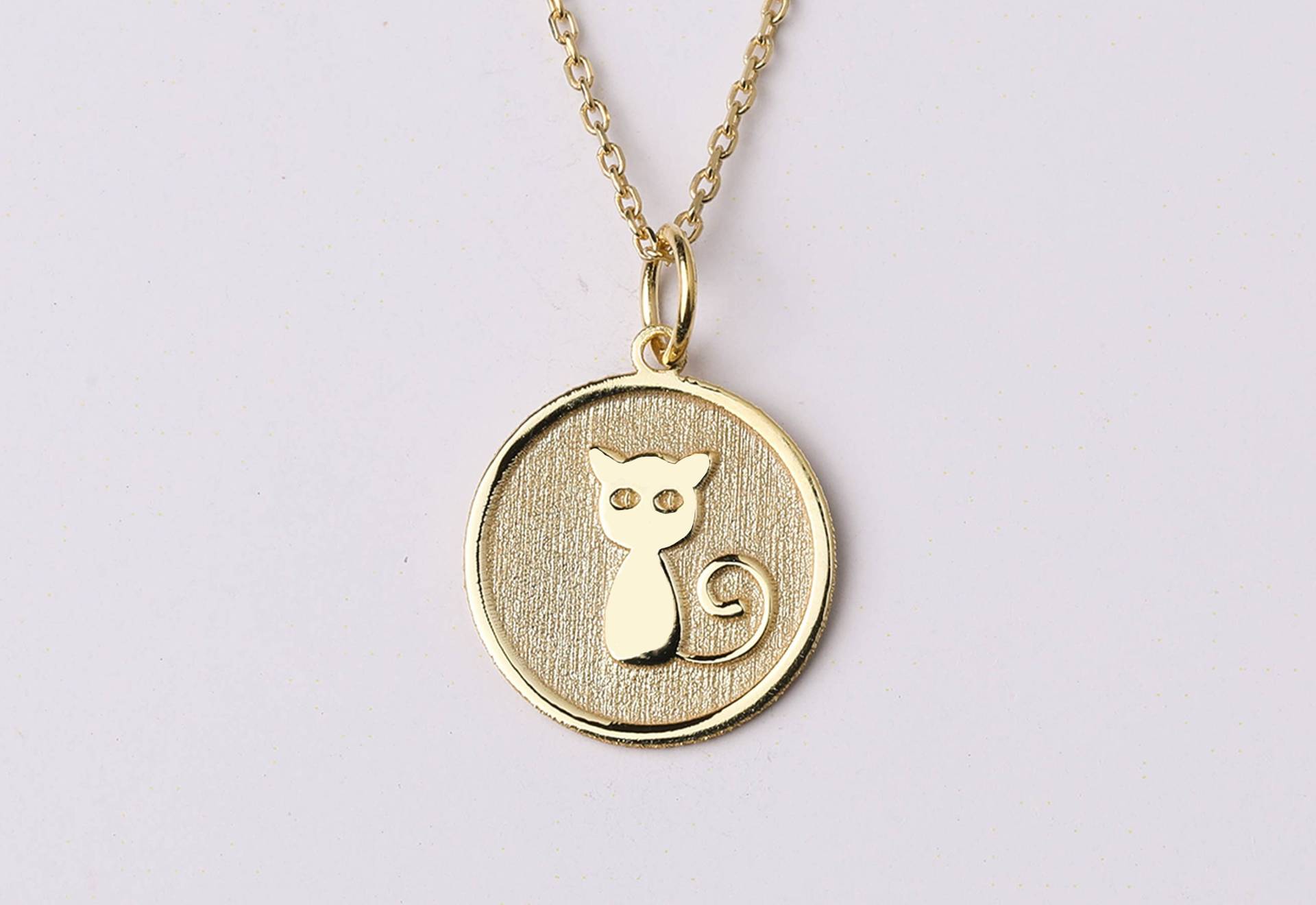14K Gold Katze Halskette, Personalisierte Anhänger, Halskette Gravur, Schmuck, Charme, Katze-Liebhaber-Geschenk, Haustier Schmuck 14K Gold Katze Halskette, Personalisierte Anhänger, Halskette Gravur, Schmuck, Charme, Katze-Liebhaber-Geschenk, Haustier Schmuck von bejewelike