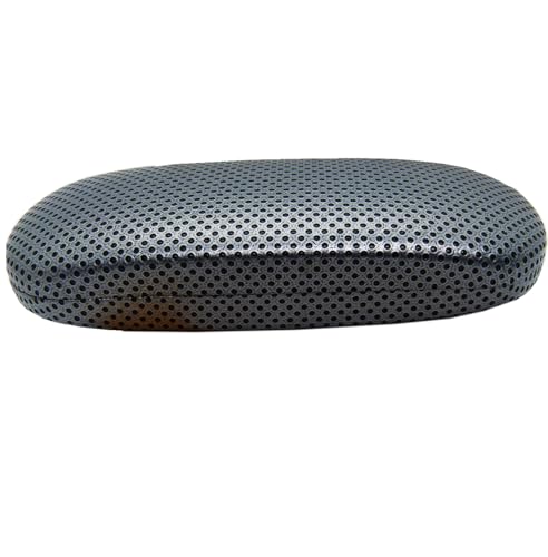 BELESI Brillenetui Hardcase mit XL Brillenputztuch - Brillen Etui Damen und Herren - Hartschale - Brillenhülle + Mirkosfasertuch (Silver) von belesi