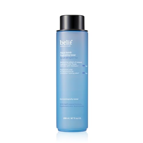 Belif Aqua Bomb Hydrating Toner 200ml I Toner für trockene Haut I Feuchtigkeitsspendendes Gesichtswasser von belif