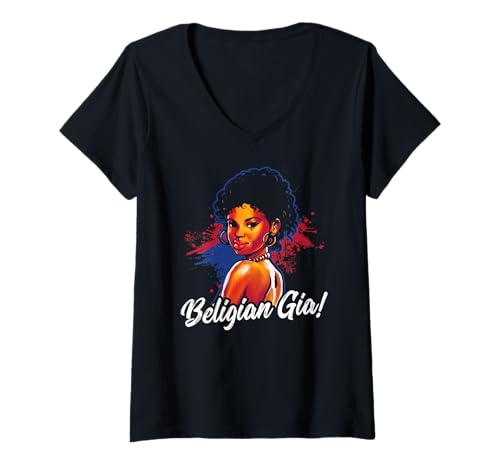 Damen Heritage Roots Belize Flagge Belizean Pride T-Shirt mit V-Ausschnitt von belizean heritage outfit for men and women