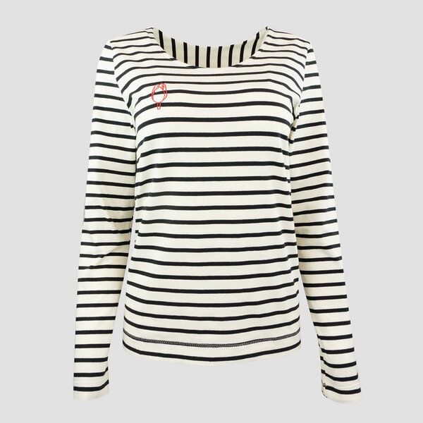 bellaLEYK Langarm T-Shirt mit gestickter Tulpe von bellaLEYK