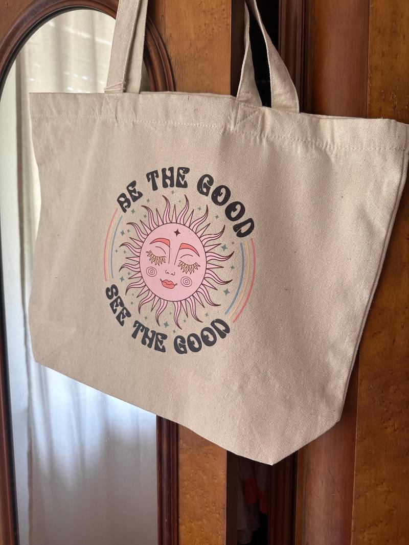 Maxi Tote Bag - Be The Good, See Good von bellablanz
