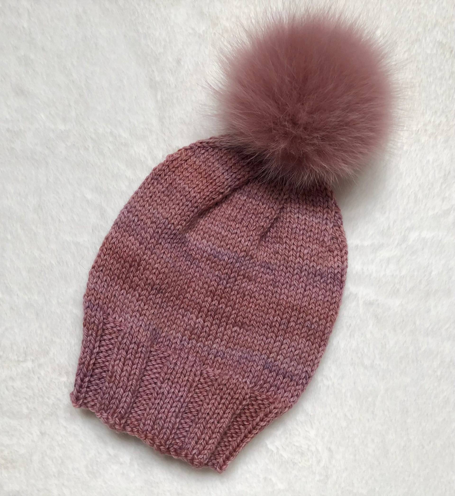 La Pétale De Rose Hut|Versandfertig|Handgestrickte Luxus-Mütze| 100% Merino Wolle|La Bien Aimée Garn|Hypoallergen|Erwachsenen Größe von bellasknitsnpurls