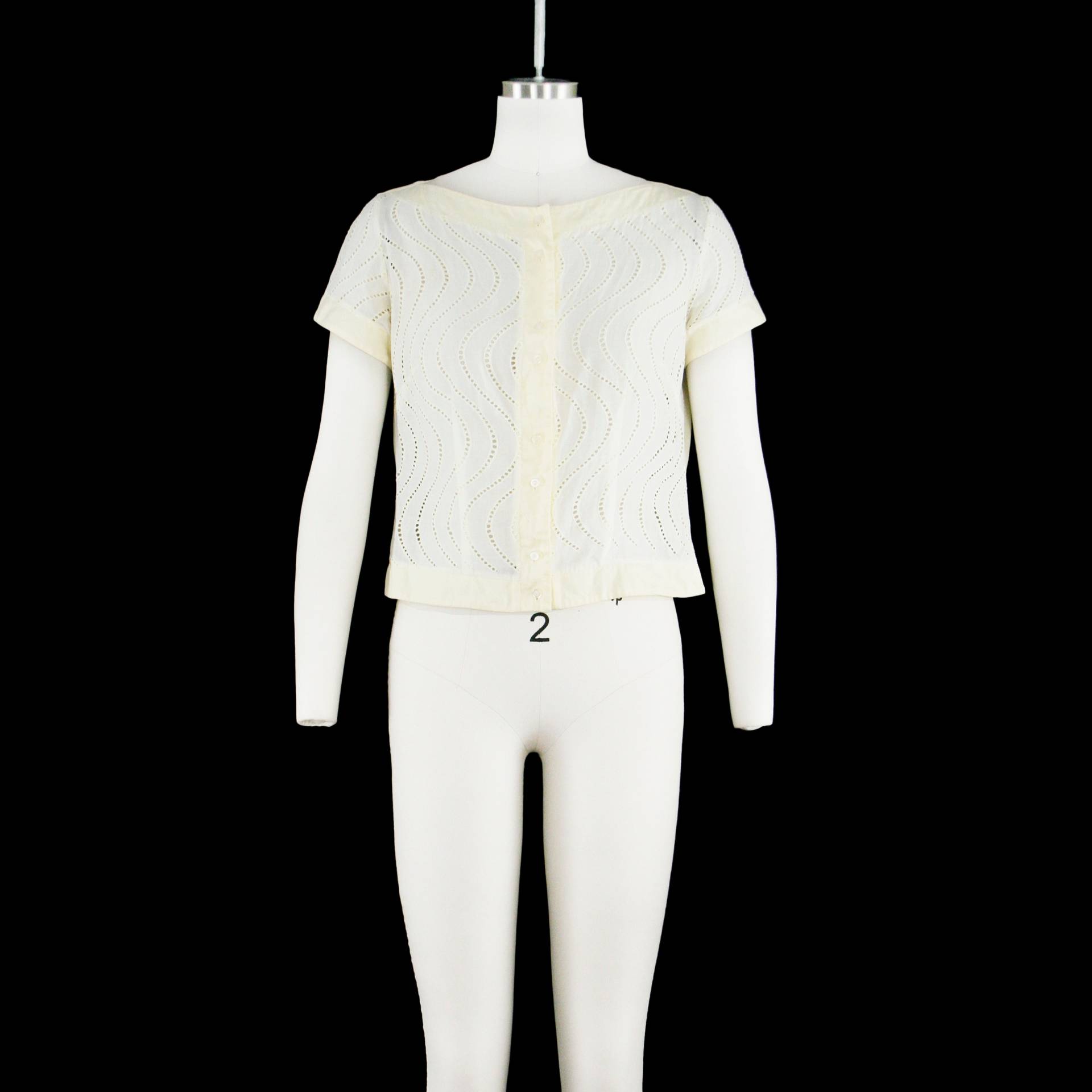 Vintage 1950Er Jahre Weber Ösen Bluse - Kurzarm Shirt Butter Gelb Scoop Hals Baumwolle Mischung Frauen Medium Vintage 1950Er Jahre Weber Ösen Bluse - Kurzarm Shirt Butter Gelb Scoop Hals Baumwolle Mischung Frauen Medium von bellofbow