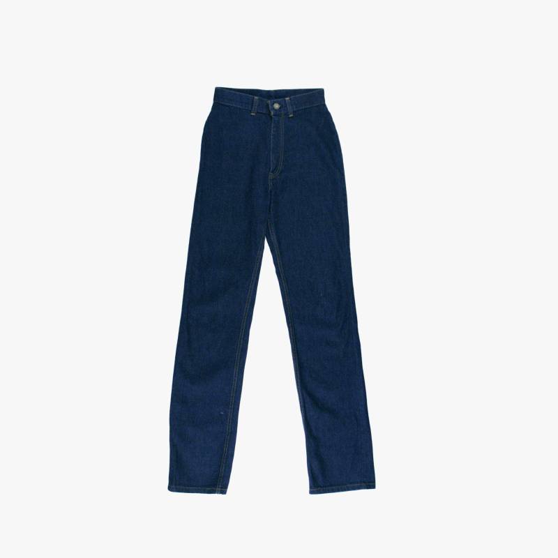 Vintage 1970Er Levis Jeans - Slim Fit Minimal Hohe Taille Blau Extra Klein 24 25 Nwt Deadstock von bellofbow