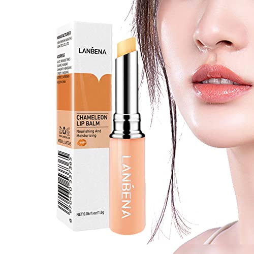 Farbwechselnder Lippenbalsam | Magic Lipstick Lippenstift mit Farbwechsel,Langanhaltende Feuchtigkeitspflege, verwandelt in rosa Lipgloss, wasserfester, getönter Lippenbalsam für Frauen und Bellv von bellv