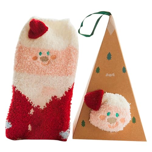 Süße Fuzzy-Socken, Kuschelig warme Fuzzy-Socken, Lustige Socken für Frauen, warme Socken für den Winter drinnen, Plüschsocken für Weihnachten Bellv von bellv