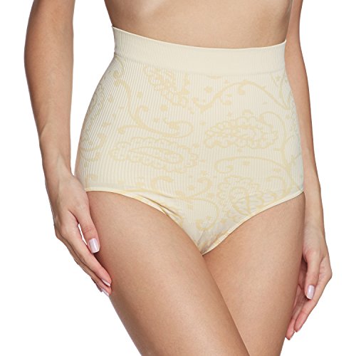 Belly cloud Damen Miederslip allover big, Paisley, Elfenbein (champagner 194), Gr. 38 (M) von belly cloud