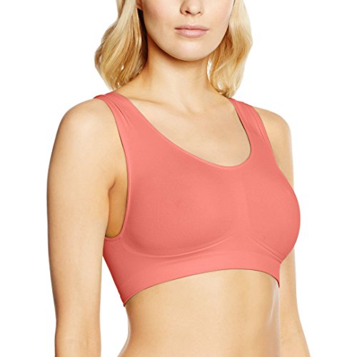 belly cloud Damen Funktionsunterwäsche Seamless Bustier, Rosa (koralle 278), L von belly cloud