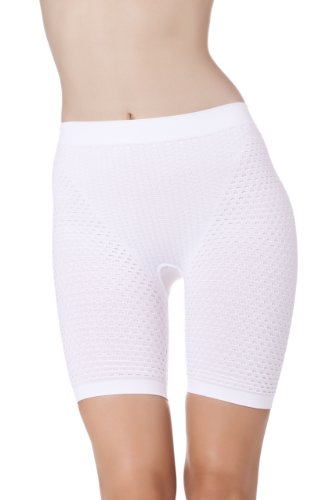 belly cloud Damen Miederhose Massage, Gr. 40/42 (L), Weiß (weiß) von belly cloud