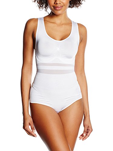 belly cloud Damen Shape transparenten Zonen Body, Weiß, 3XL von belly cloud