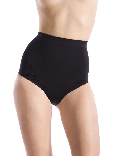 belly cloud Damen Slip figurformender Seamless Taillenslip, Gr. 46/48 (XXXL), Schwarz (schwarz) von belly cloud