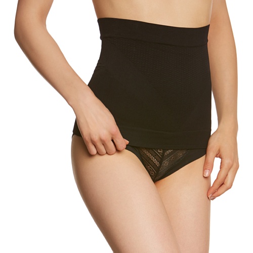 belly cloud Damen Unterhemd Belt 2er Set, Gr. 40/42 (L), Schwarz (schwarz) von belly cloud