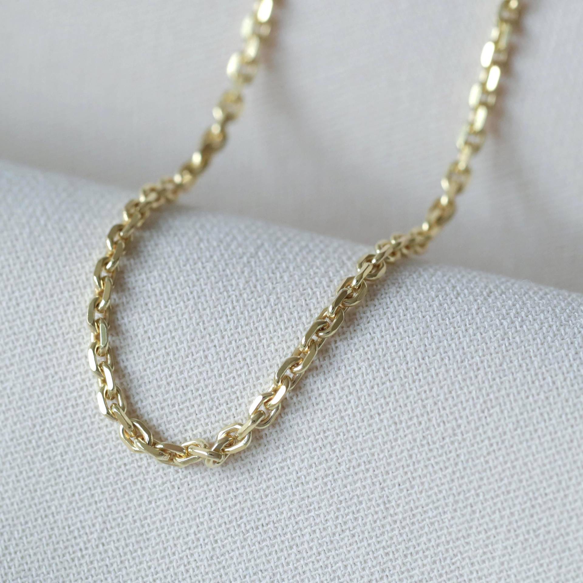 Armband - Anker Diamantiert, 333 Gold, 18, 5cm Lang Armband - Anker Diamantiert, 333 Gold, 18, 5cm Lang von bellybirdjewellery