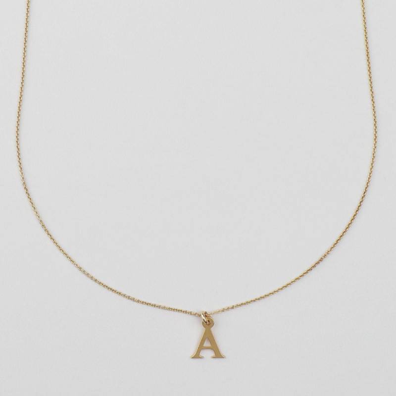 Buchstabenkette - Mit 2 Buchstaben Deiner Wahl, 925 Silber Vergoldet, Personalisierte Geschenkidee von bellybirdjewellery