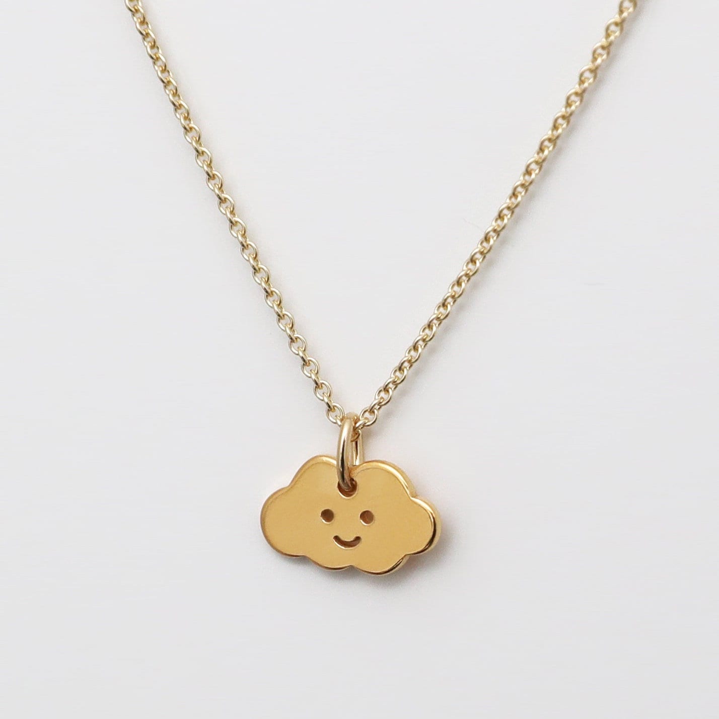 Kette - Kleine Wolke, Silber Vergoldet, Filigrane Kette, Besonderes Geburtstagsgeschenk, Personalisierte Silberkette, Süßer Sommerschmuck Kette - Kleine Wolke, Silber Vergoldet, Filigrane Kette, Besonderes Geburtstagsgeschenk, Personalisierte Silberkette, Süßer Sommerschmuck von bellybirdjewellery