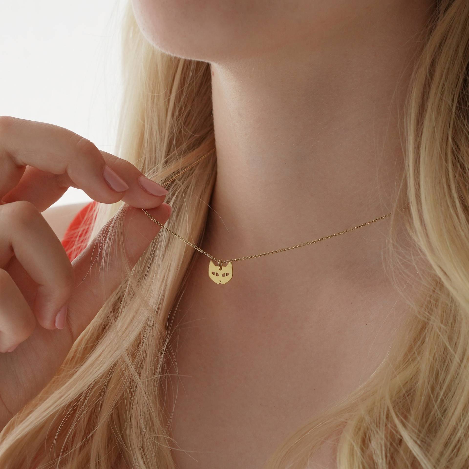 Kinderkette Kleine Katze, 925 Silber Vergoldet, Filigrane Kette, Besonderes Taufgeschenk, Zarte Silberkette, Süßer Kinderschmuck, Tierkette Kinderkette Kleine Katze, 925 Silber Vergoldet, Filigrane Kette, Besonderes Taufgeschenk, Zarte Silberkette, Süßer Kinderschmuck, Tierkette von bellybirdjewellery