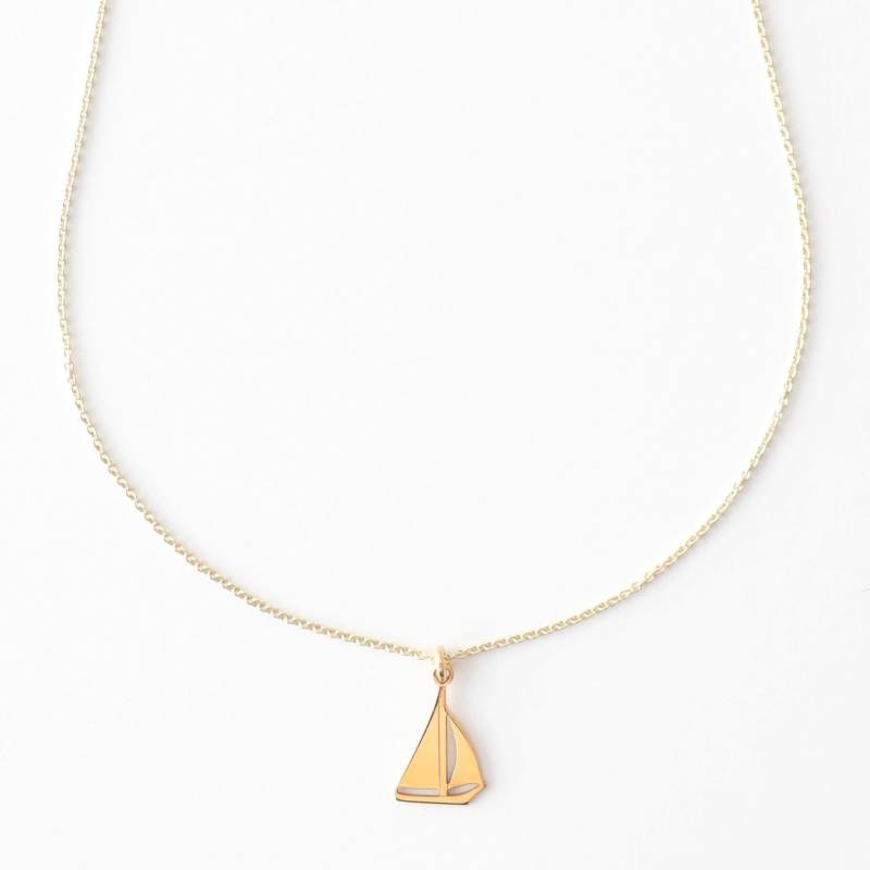 Kinderkette - Kleines Boot, 925 Silber Vergoldet, Filigrane Silberkette, Besondere Geschenkidee, Süßer Kinderschmuck, Symbolkette, Schulstart Kinderkette - Kleines Boot, 925 Silber Vergoldet, Filigrane Silberkette, Besondere Geschenkidee, Süßer Kinderschmuck, Symbolkette, Schulstart von bellybirdjewellery