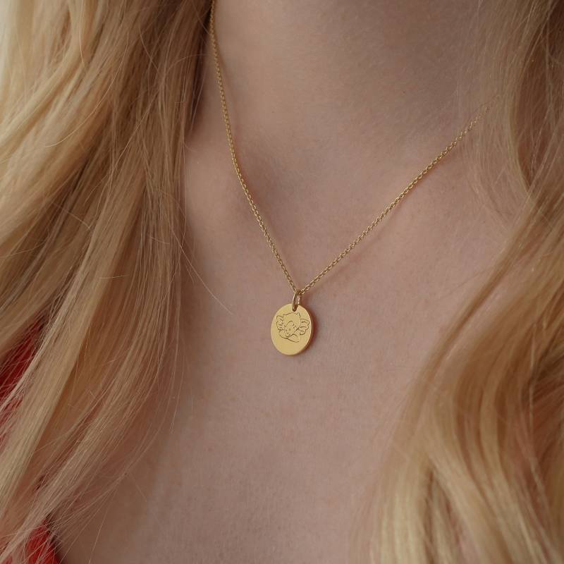 Kinderkette - Personalisierter Schutzengel 925 Silber Vergoldet, Kette Mit Graviertem Namen, Geschenk Zur Geburt, Süßer Gravurschmuck Kinderkette - Personalisierter Schutzengel 925 Silber Vergoldet, Kette Mit Graviertem Namen, Geschenk Zur Geburt, Süßer Gravurschmuck von bellybirdjewellery