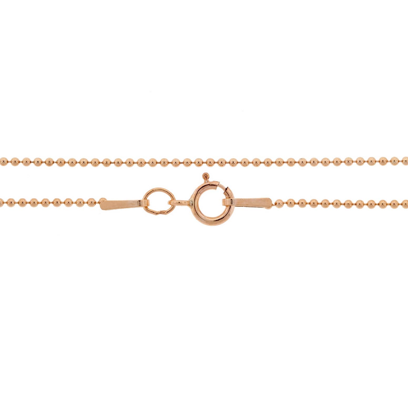 Kugelkette, 75cm, Rosé Goldfilled, Feine Kugelkette Kugelkette, 75cm, Rosé Goldfilled, Feine Kugelkette von bellybirdjewellery