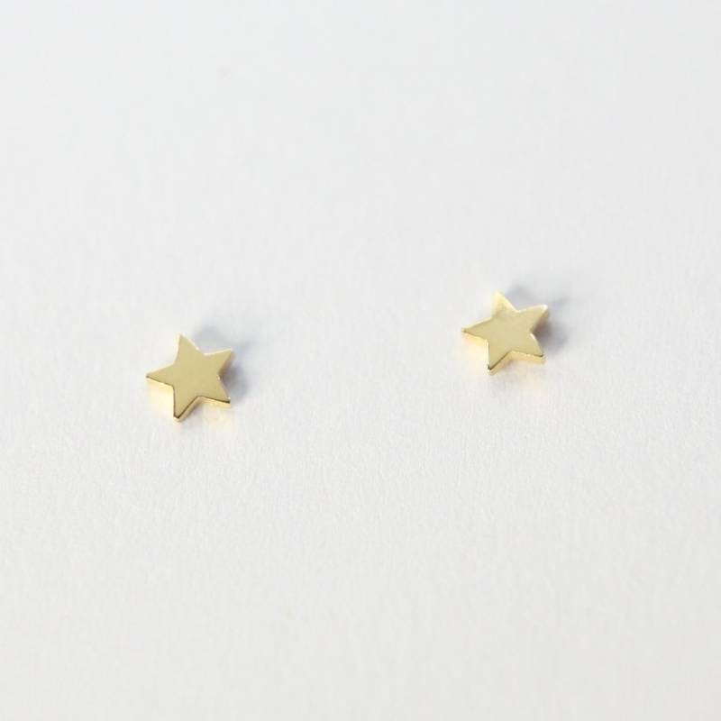 Ohrstecker - Kleiner Stern, 925 Silber Vergoldet, Filigraner Ohrstecker, Zierliche Sternohrringe, Süßer Kinderschmuck, Schöne Geschenkidee Ohrstecker - Kleiner Stern, 925 Silber Vergoldet, Filigraner Ohrstecker, Zierliche Sternohrringe, Süßer Kinderschmuck, Schöne Geschenkidee von bellybirdjewellery