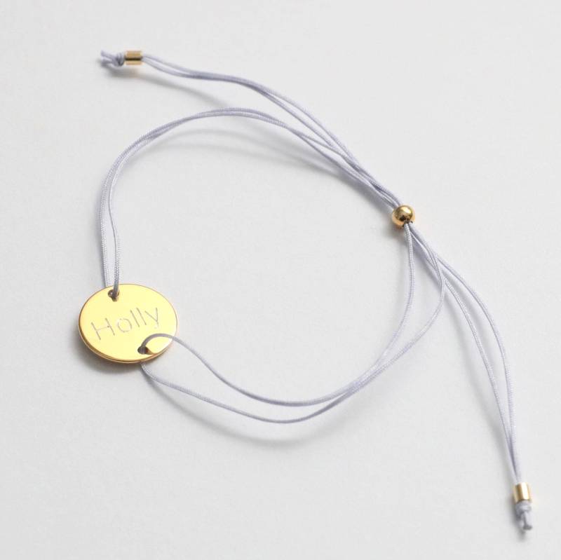 Personalisiertes Armband Mit Gravur Plättchen, Gold, Silber, Botschaft, Name, Personalisierter Schmuck, Personalisierte Geschenke von bellybirdjewellery