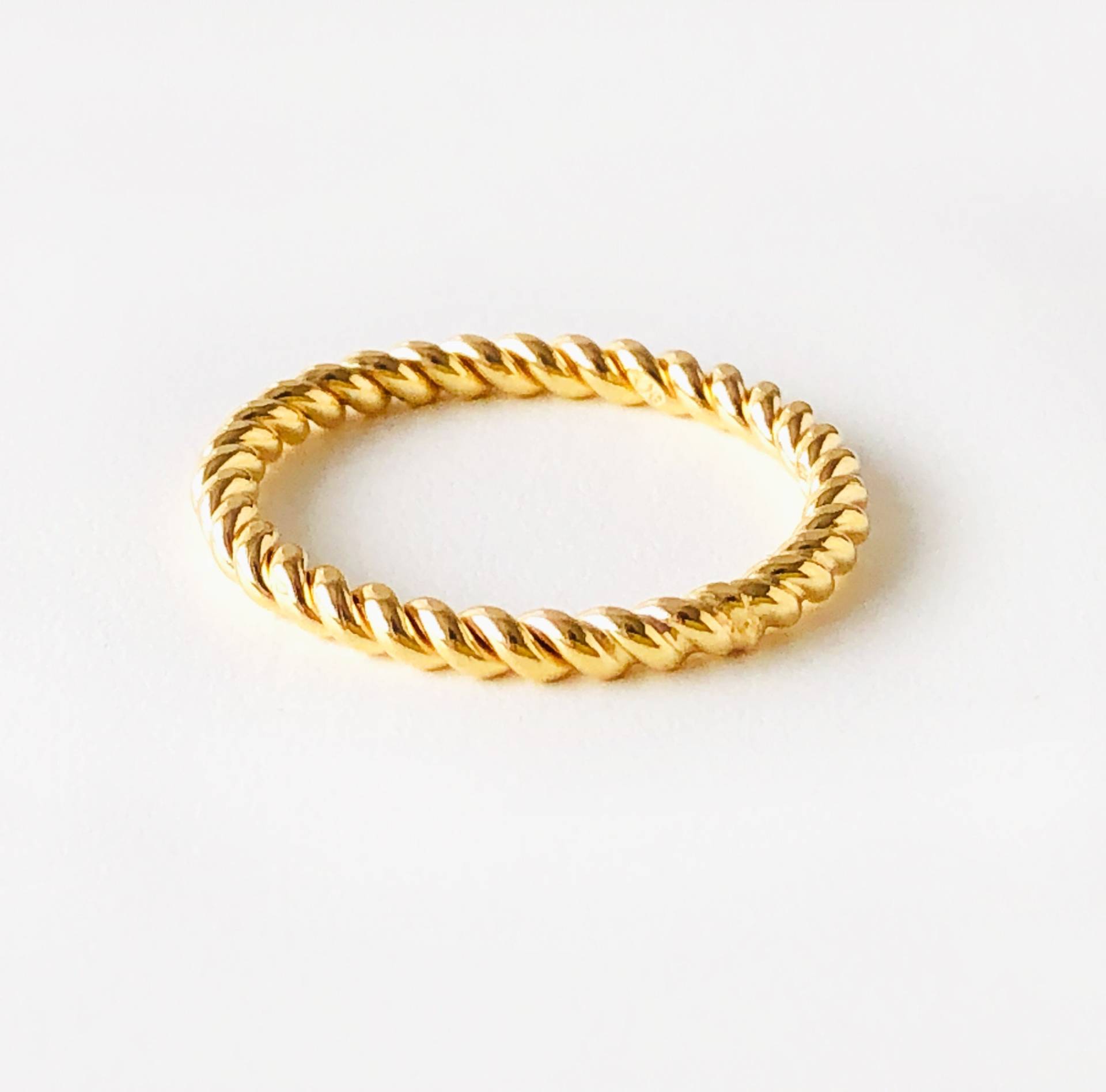 Ring - Spiral Ring, 925 Silber Vergoldet, Feiner Ring, Geschenk Für Sie, Silberschmuck, Rope Gedrehter Silberring, Geburtstag Ring - Spiral Ring, 925 Silber Vergoldet, Feiner Ring, Geschenk Für Sie, Silberschmuck, Rope Gedrehter Silberring, Geburtstag von bellybirdjewellery