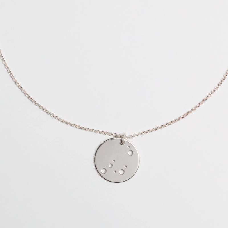 Sternzeichenkette - Steinbock, 925 Silber, Filigrane Silberkette, Besonderes Taufgeschenk, Personalisierte Hochzeitsgeschenk von bellybirdjewellery