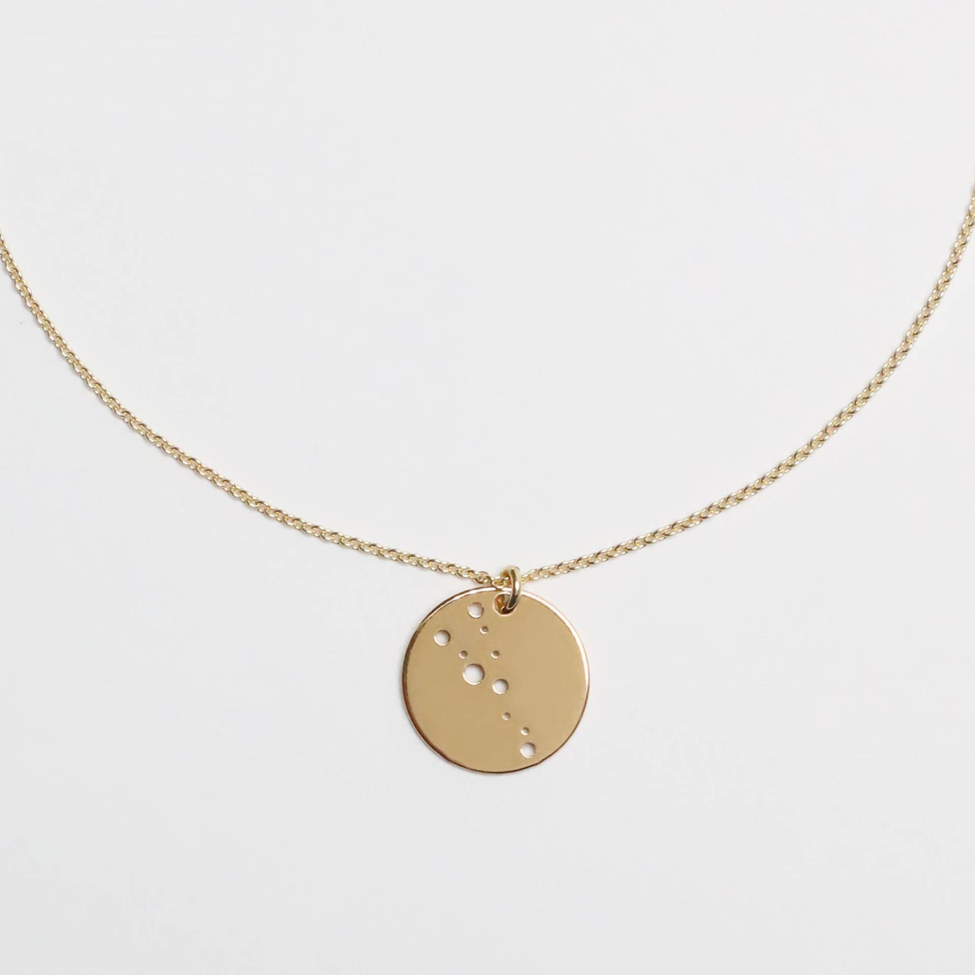 Sternzeichenkette - Stier, 925 Silber Vergoldet, Besonderes Taufgeschenk, Filigrane Personalisierte Silberkette, Hochzeitsgeschenk Sternzeichenkette - Stier, 925 Silber Vergoldet, Besonderes Taufgeschenk, Filigrane Personalisierte Silberkette, Hochzeitsgeschenk von bellybirdjewellery