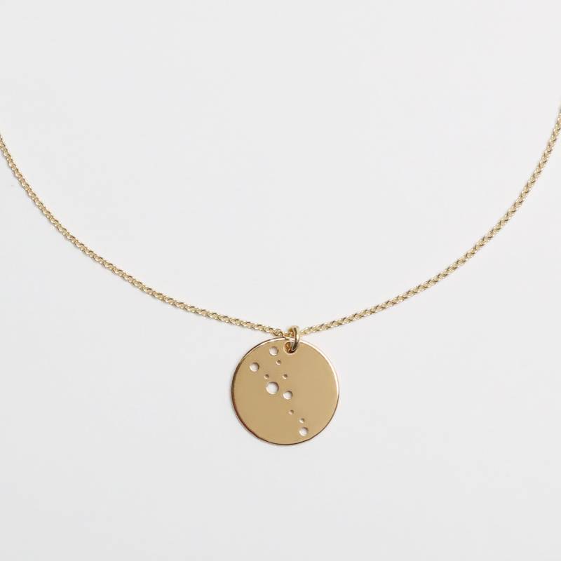 Sternzeichenkette - Stier, 925 Silber Vergoldet, Besonderes Taufgeschenk, Filigrane Personalisierte Silberkette, Hochzeitsgeschenk Sternzeichenkette - Stier, 925 Silber Vergoldet, Besonderes Taufgeschenk, Filigrane Personalisierte Silberkette, Hochzeitsgeschenk von bellybirdjewellery