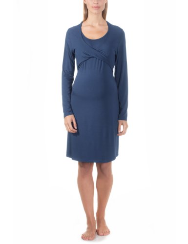 Bellybutton Damen Milli 1/1 Arm Nachthemd, Blau (deep Blue 42100), X-Large (Herstellergröße: XL) von bellybutton