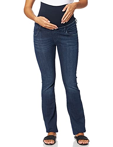 Bellybutton Maternity Damen Jeans Bootcut mit Überbauchbund Umstandsjeans, Blau (Dark 0012), 38 von bellybutton
