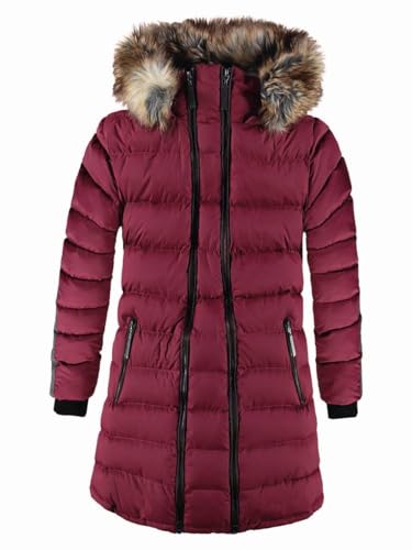 Bellybutton Maternity Damen m. Kapuze Jacke, Rot (Dark Wine|red 2026), 42 von bellybutton