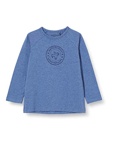 bellybutton Baby-Jungen Langarmshirt T-Shirt, Bali Melange|Blue, 56 von bellybutton